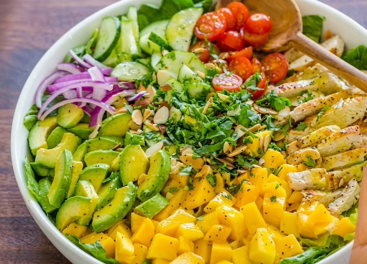Perfect Chicken Mango and Avocado Salad